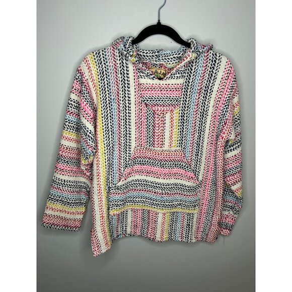 baja joe Tops - Baja Joe Mexican rug poncho women’s size small